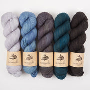 Mominoki Yarn INK RIVER Merino wool Polyamide Fingering Quick Kits