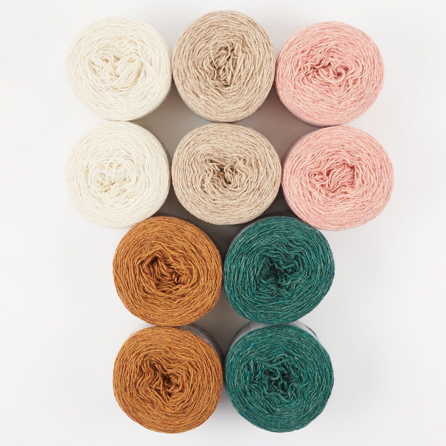 Holst Garn HOLST PINKY GREEN Merino wool Wool Light Fingering Quick Kits