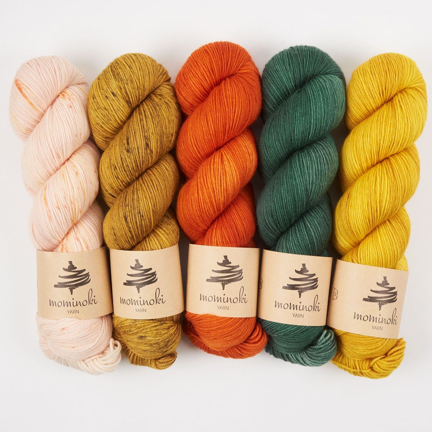 Mominoki Yarn SAFRAN TREE Merino wool Polyamide Fingering Quick Kits