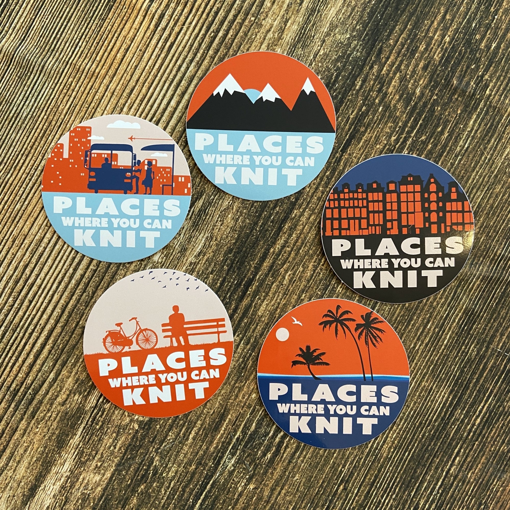 PLACES YOU CAN KNIT STICKER PACK