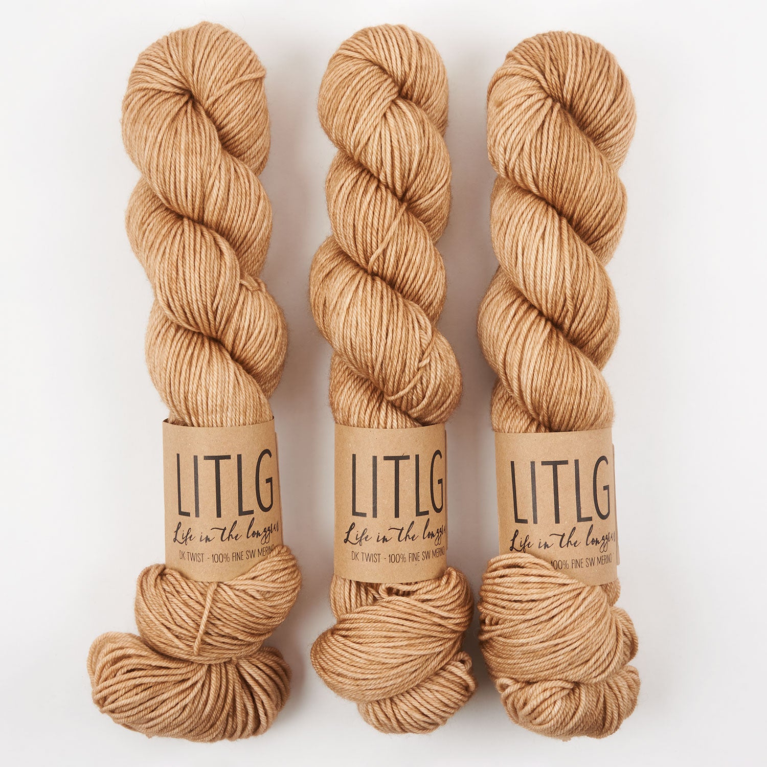 Life in The Long Grass LITLG DK TWIST - CAMEL Merino wool DK beige brown Yarn