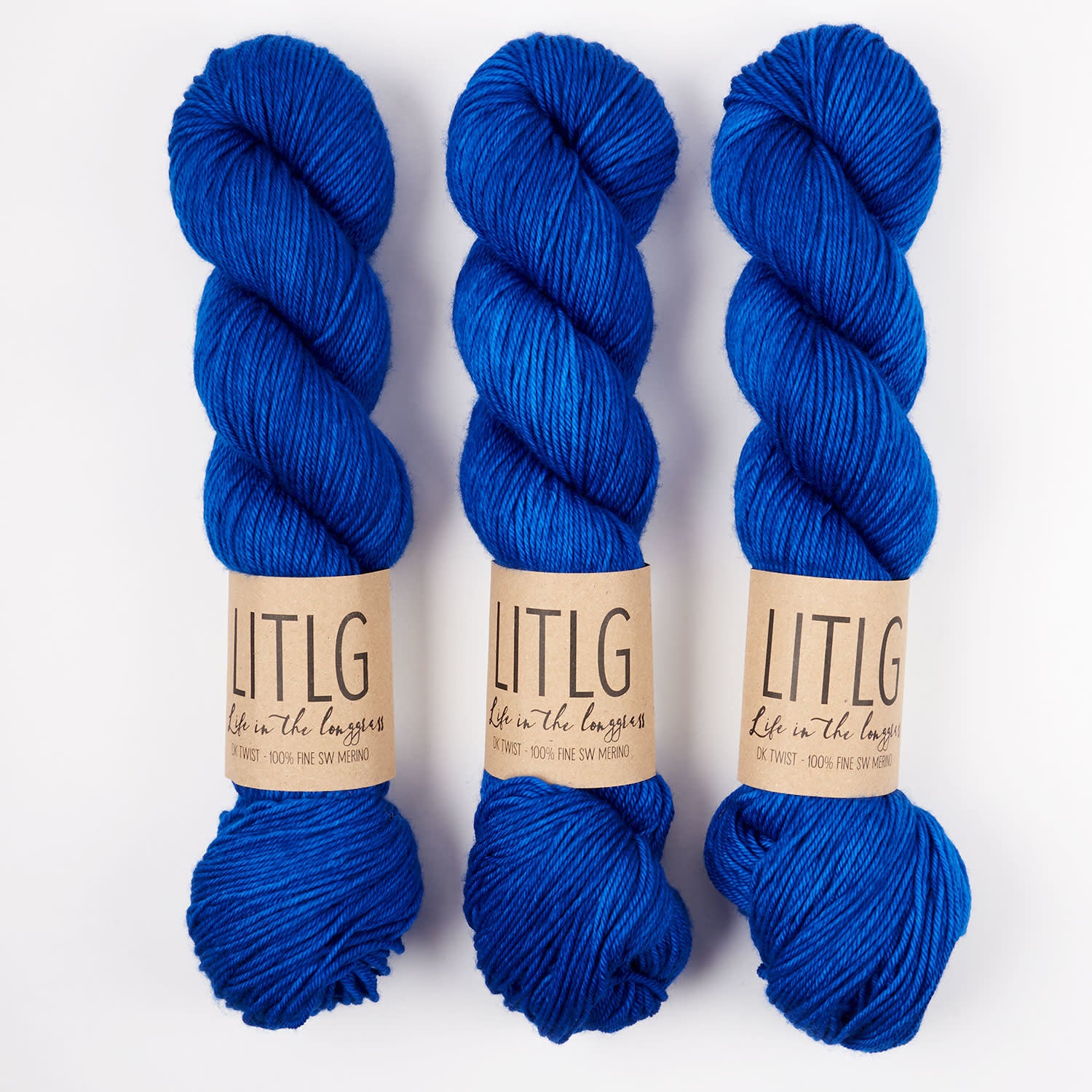 Life in The Long Grass LITLG DK TWIST - STELLAR Merino wool DK blue Yarn