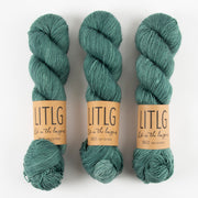 Life in The Long Grass LITLG SINGLES - MOUNTAIN CREEK Merino wool Fingering blue Yarn