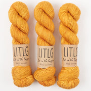Life in The Long Grass LITLG SINGLES - HARVEST Merino wool Fingering orange Yarn