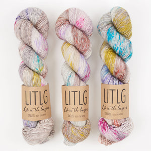 Life in The Long Grass LITLG SINGLES - MOONBOW Merino wool Fingering multicolour Yarn