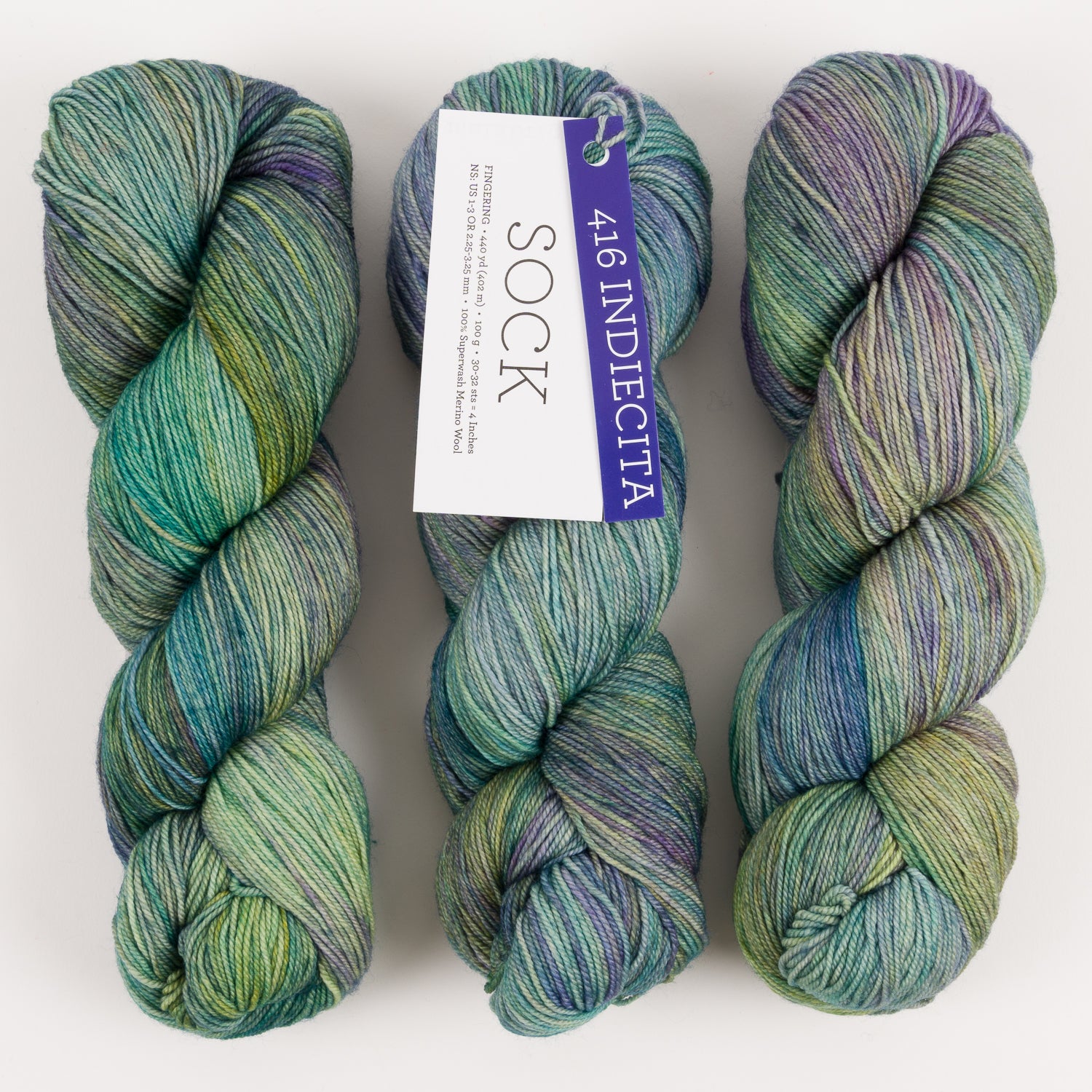 Malabrigo MALABRIGO SOCK - INDIECITA Merino wool Light Fingering green Yarn