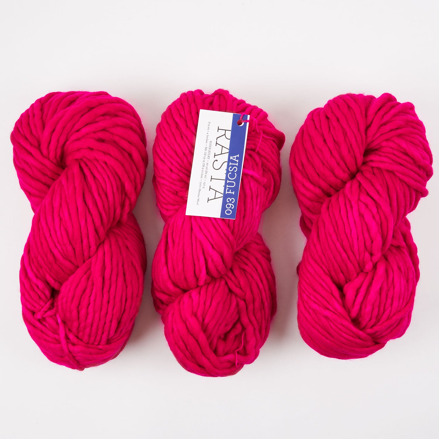 Malabrigo RASTA - FUCSIA Merino wool Chunky pink Yarn