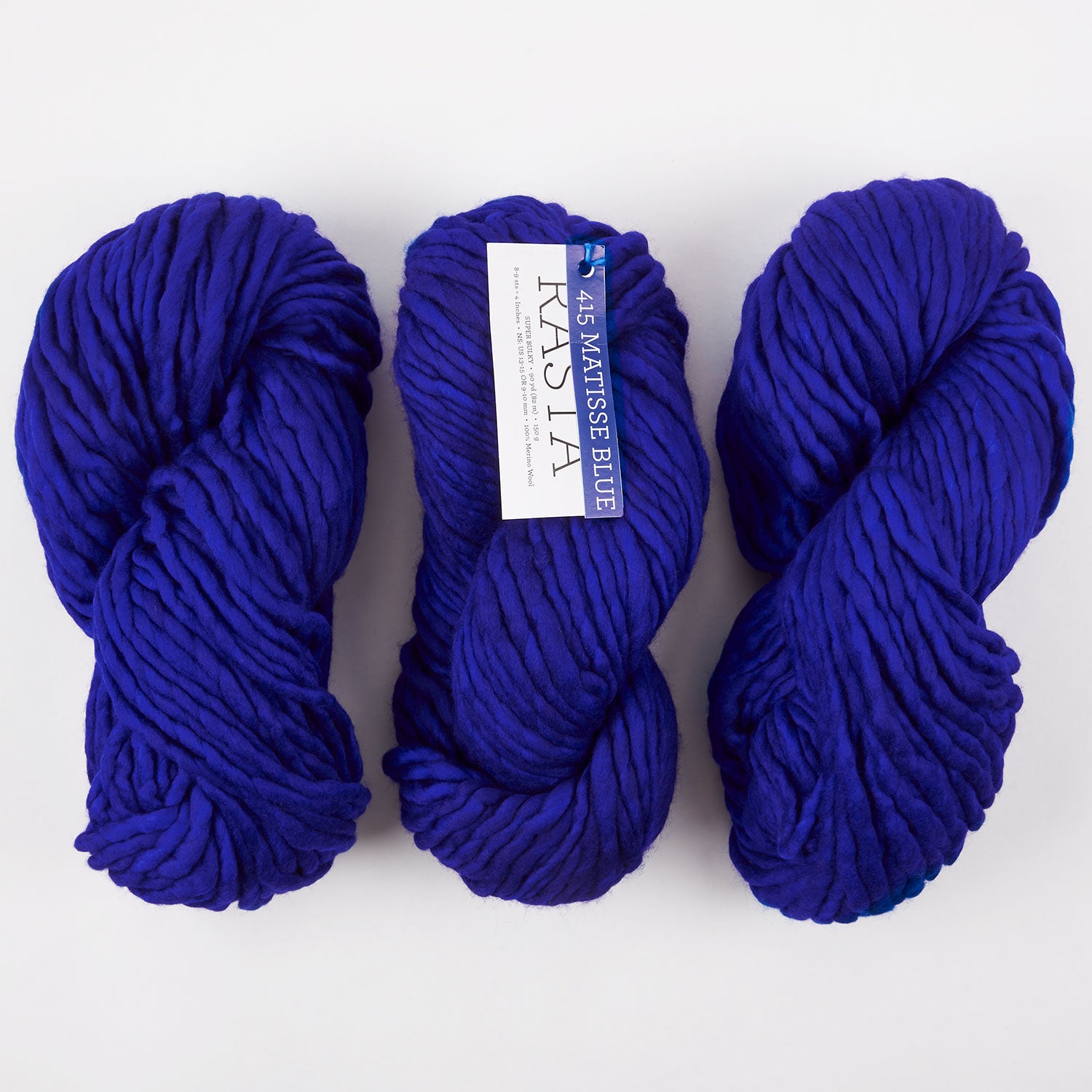 Malabrigo RASTA - MATISSE BLUE Merino wool Chunky blue Yarn