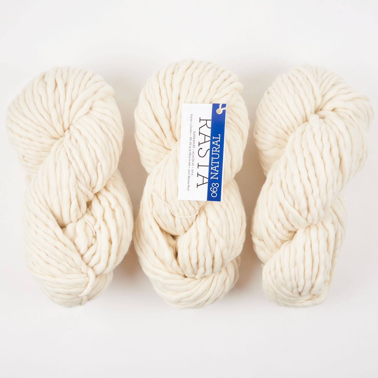 Malabrigo RASTA - NATURAL Merino wool Chunky white Yarn