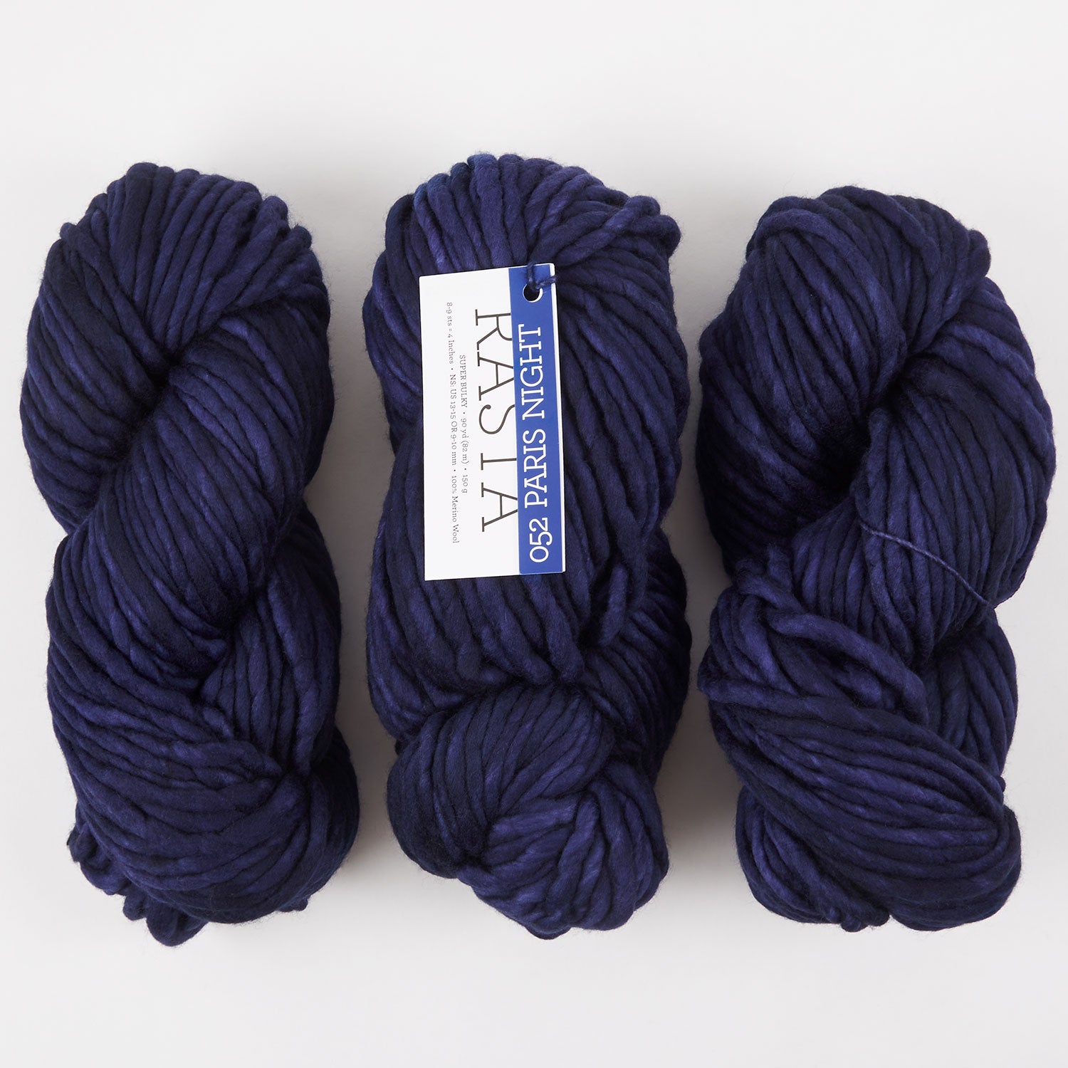 Malabrigo RASTA - PARIS NIGHT Merino wool Chunky blue Yarn