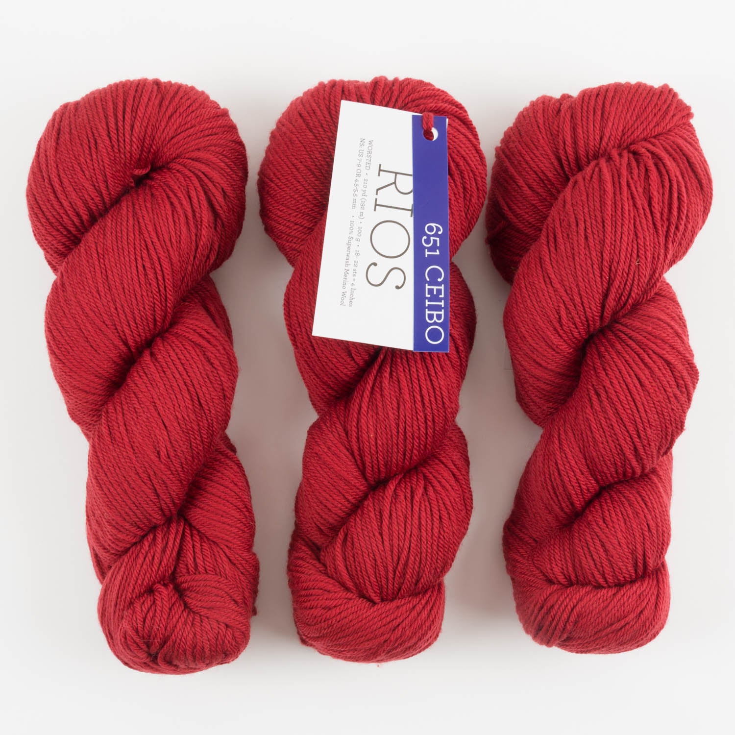 Malabrigo RIOS - CEIBO Merino wool Worsted red Yarn