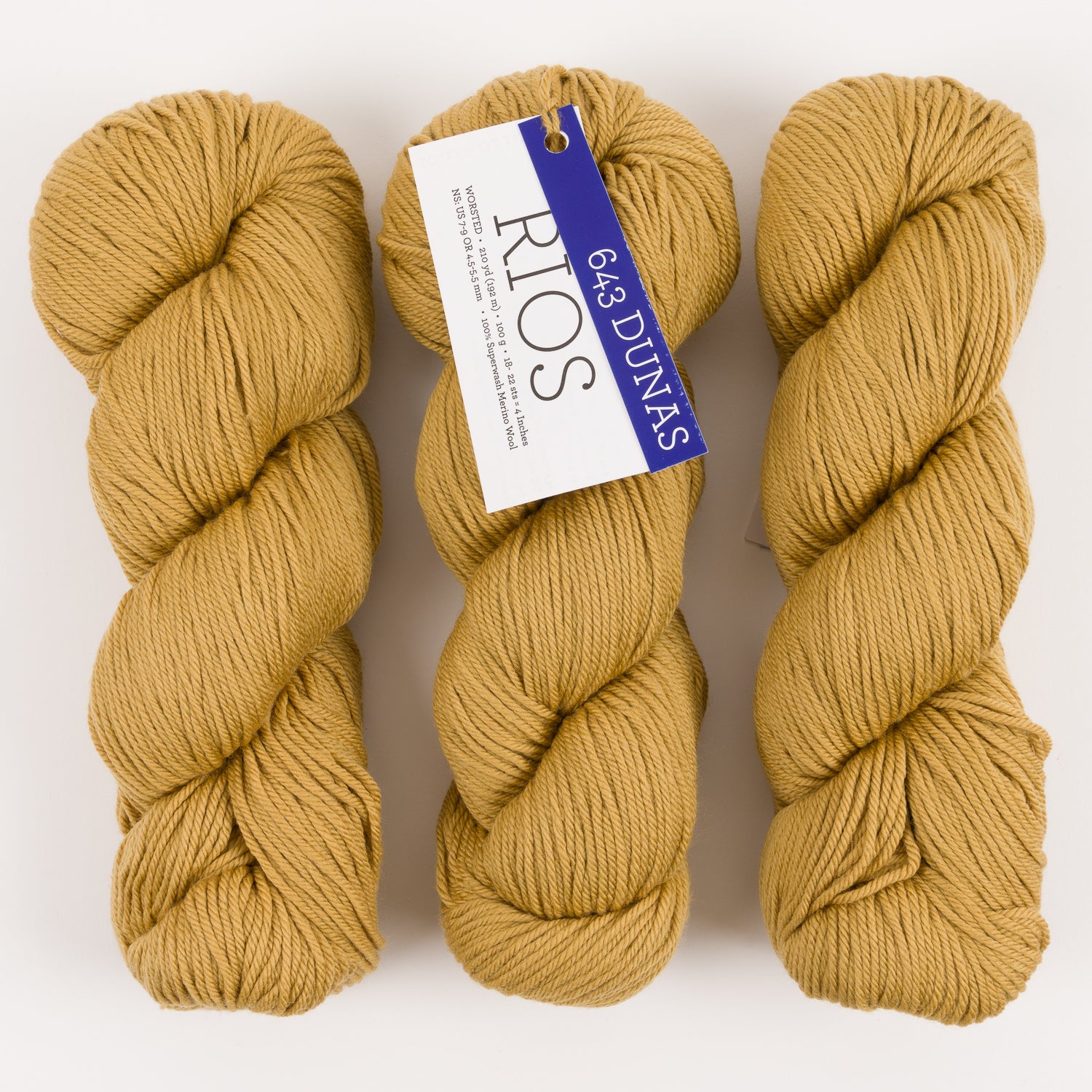 Malabrigo RIOS - DUNAS Merino wool Worsted yellow Yarn