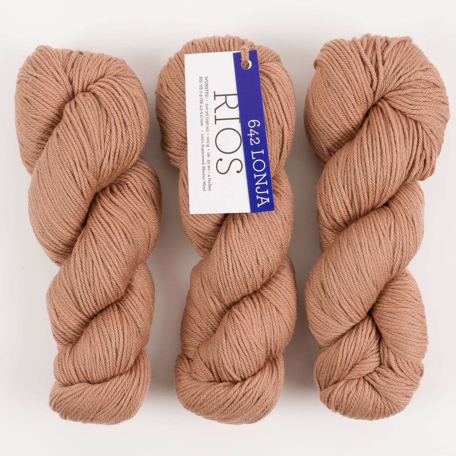 Malabrigo RIOS - LONJA Merino wool Worsted brown Yarn