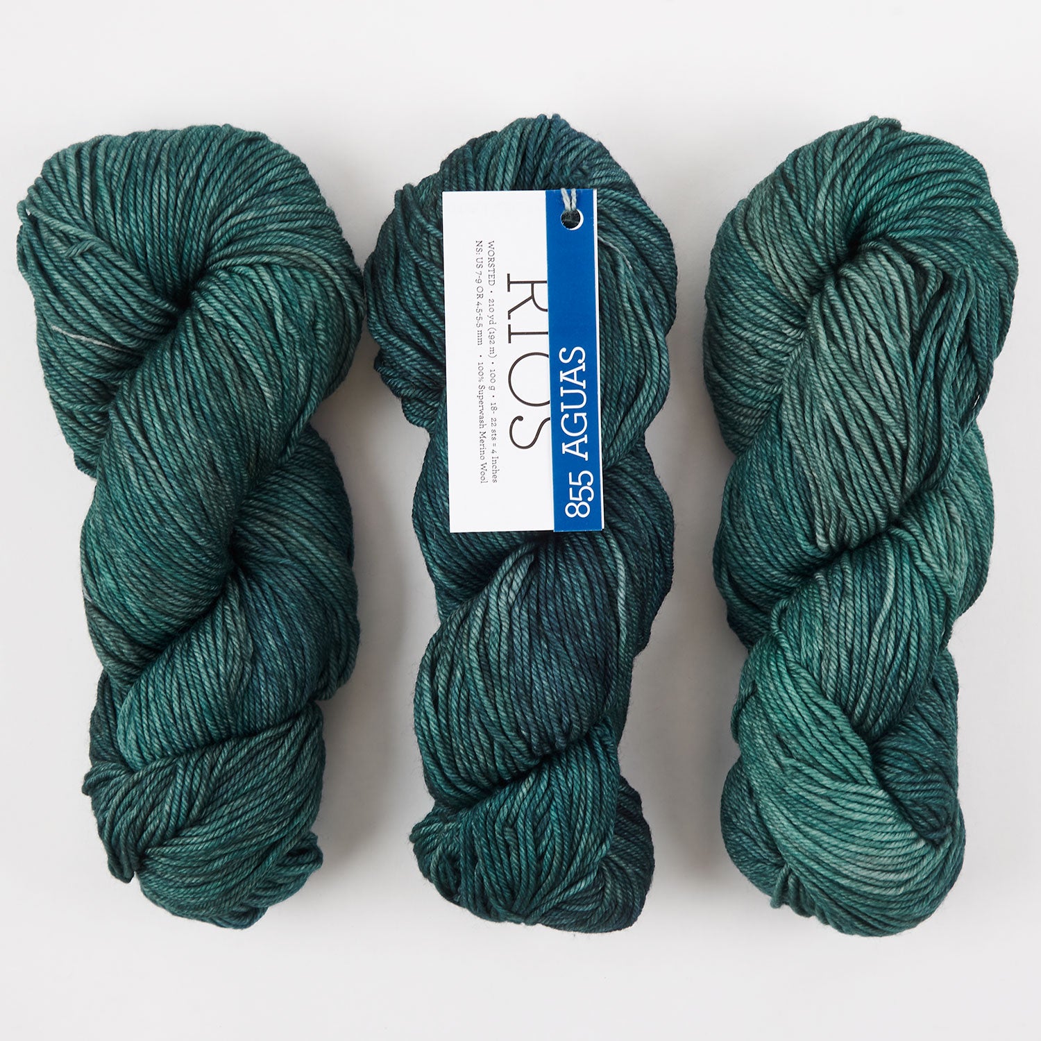Malabrigo RIOS - AGUAS Merino wool Worsted blue Yarn