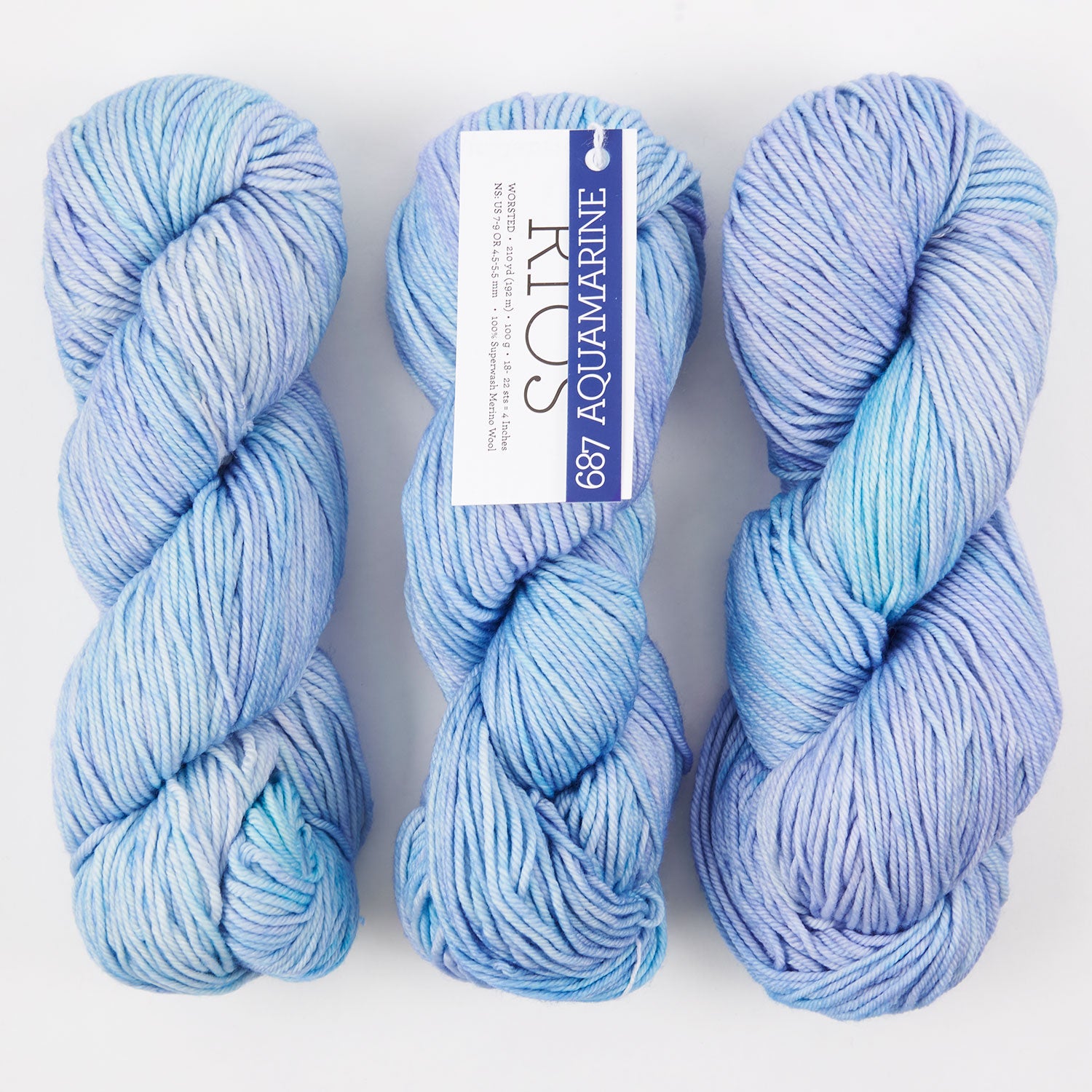 Malabrigo RIOS - AQUAMARINE Merino wool Worsted blue Yarn