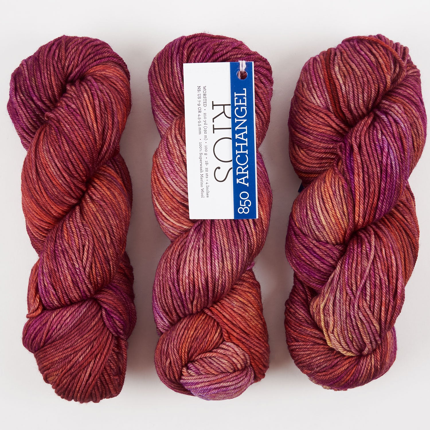 Malabrigo RIOS - ARCHANGEL Merino wool Worsted red multicolour Yarn