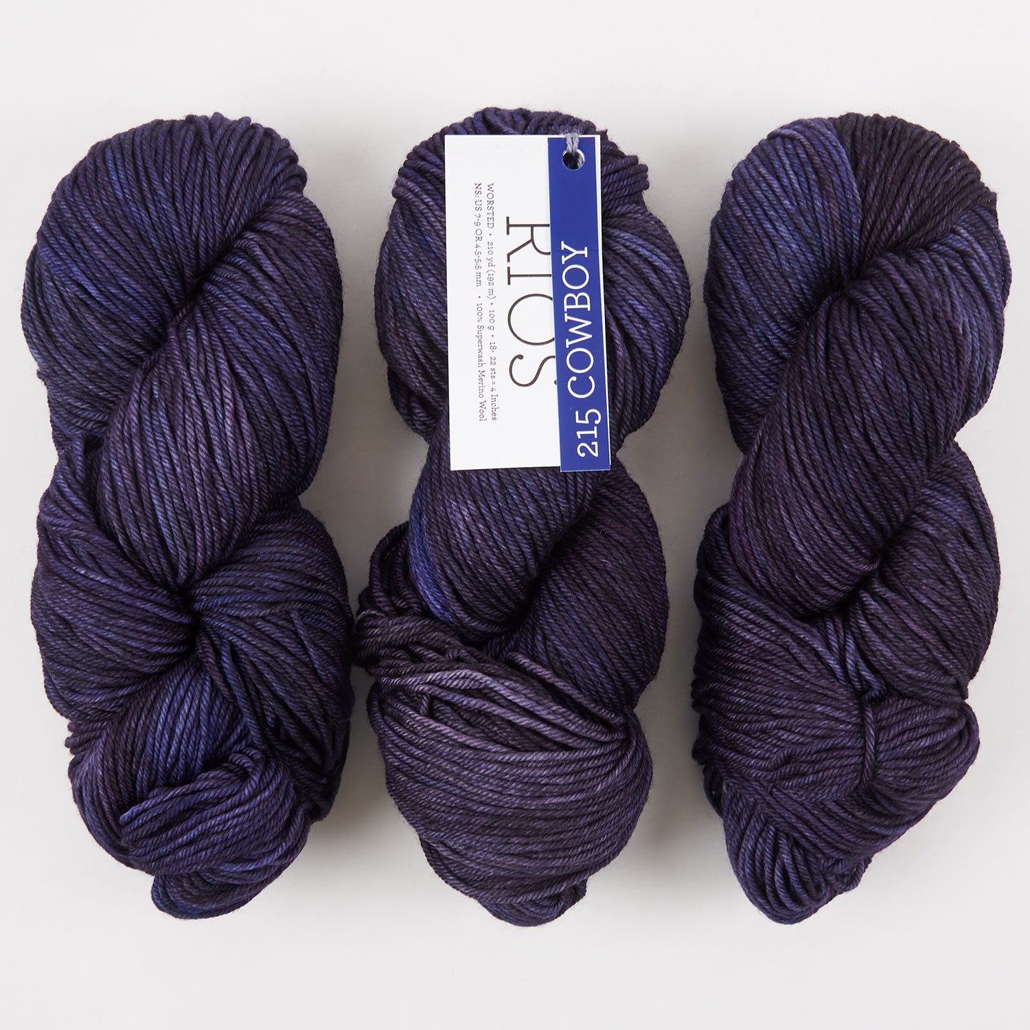 Malabrigo RIOS - COWBOY Merino wool Worsted purple multicolour Yarn