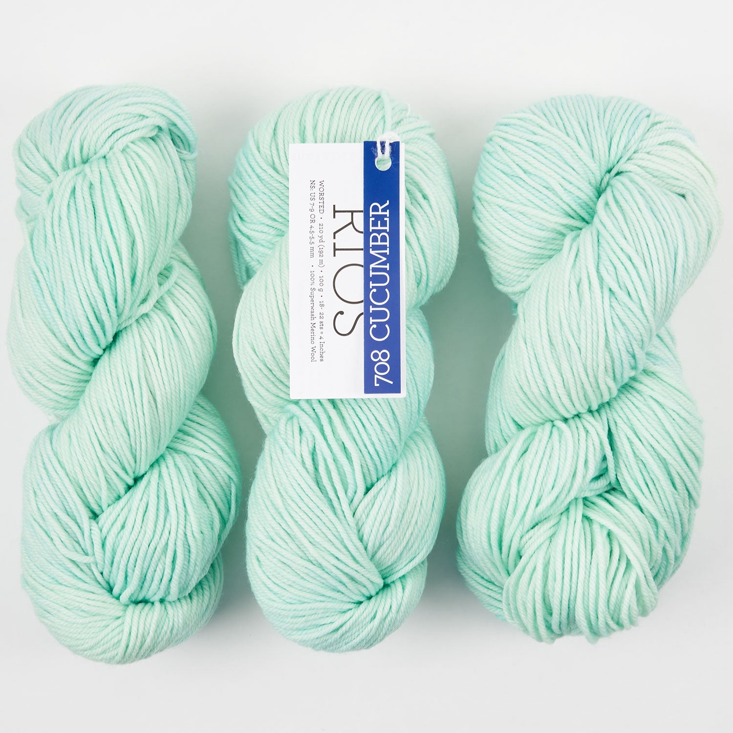 Malabrigo RIOS - CUCUMBER Merino wool Worsted green Yarn