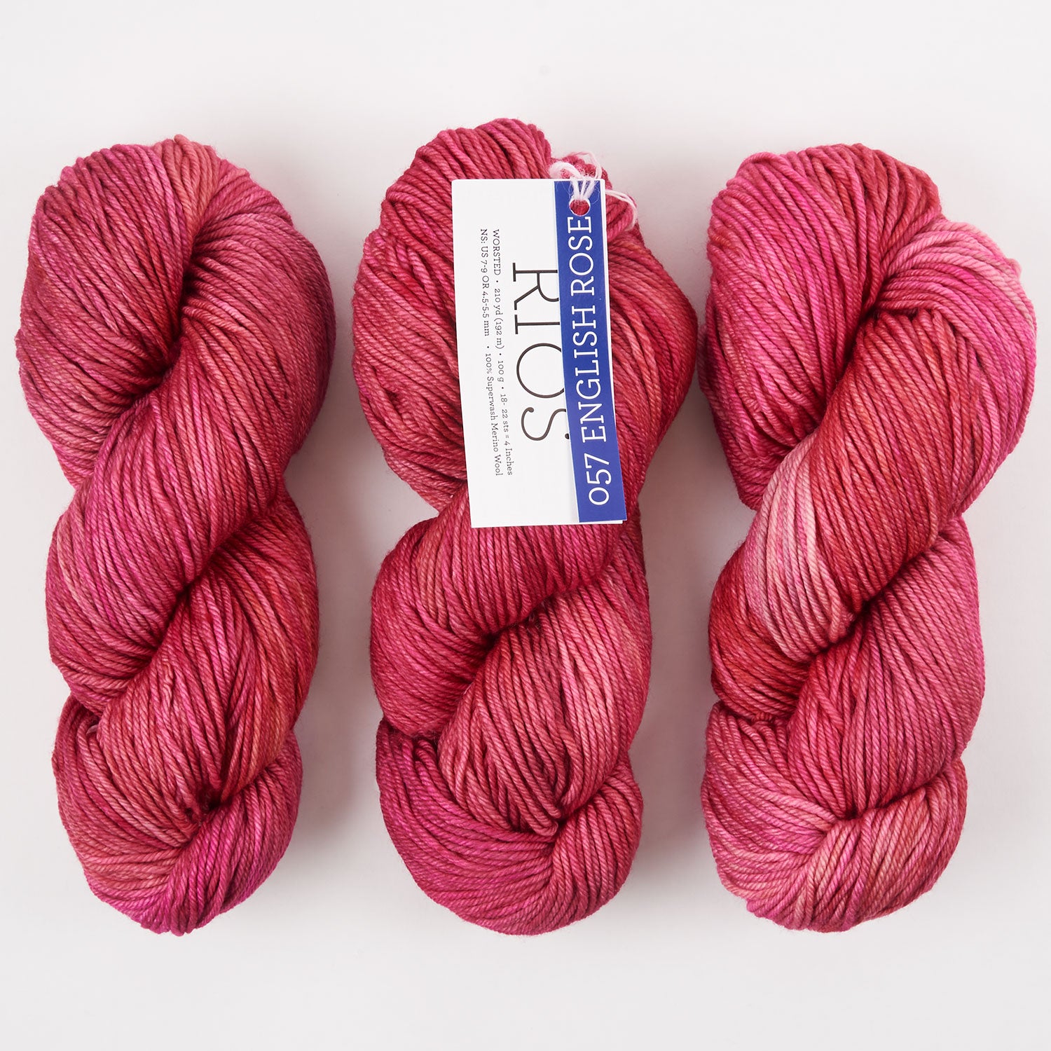 Malabrigo RIOS - ENGLISH ROSE Merino wool Worsted pink Yarn
