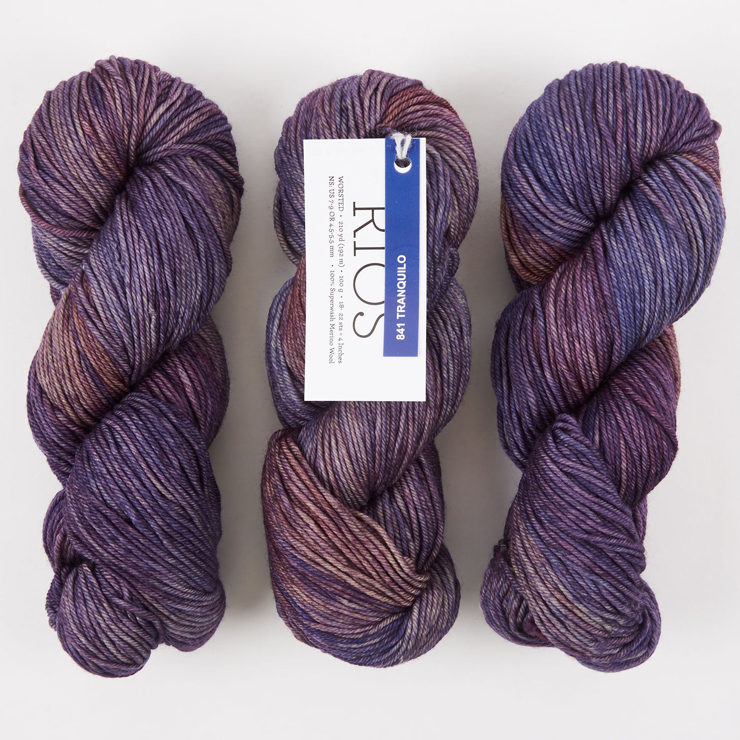 Malabrigo RIOS - TRANQUILO Merino wool Worsted purple Yarn