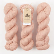 Mominoki Yarn FINNWOOL - BLUSH Wool Fingering pink peach Yarn