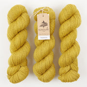 Mominoki Yarn FINNWOOL - CURRY Wool Fingering yellow Yarn