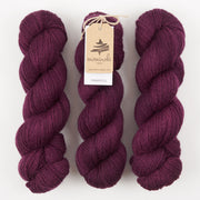 Mominoki Yarn FINNWOOL - TAWNY PORT Wool Fingering red Yarn