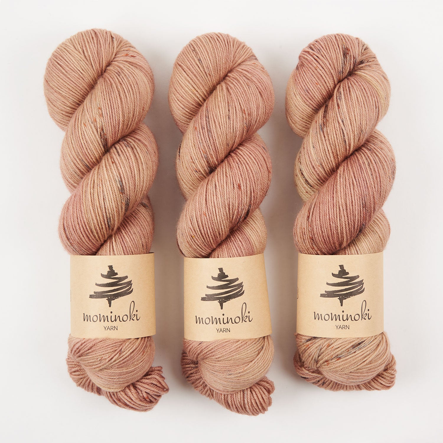 Mominoki Yarn SOCK FINE 4PLY - COPPER Polyamide Merino wool Fingering pink Yarn