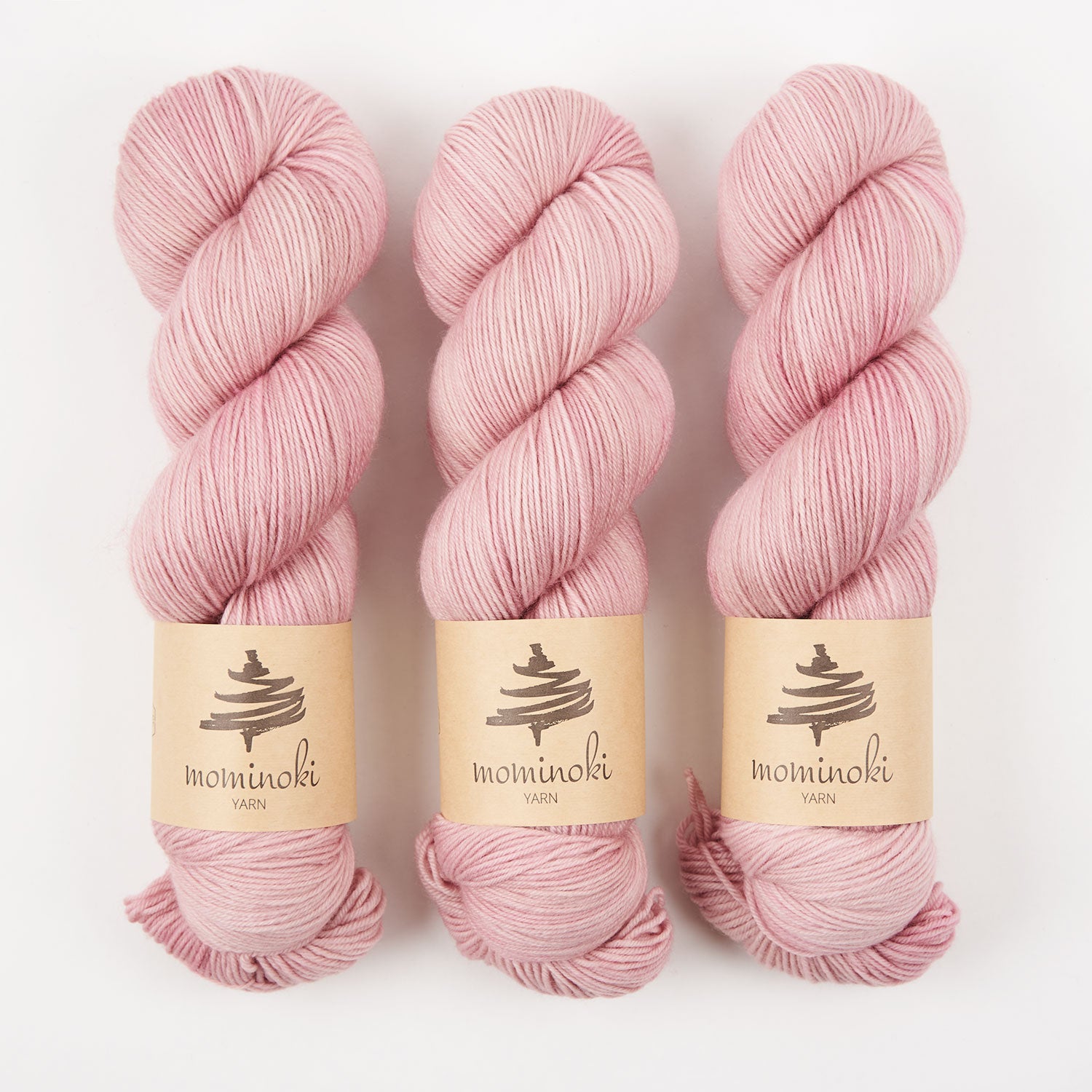 Mominoki Yarn SOCK FINE 4PLY - FLAMINGO Polyamide Merino wool Fingering pink Yarn