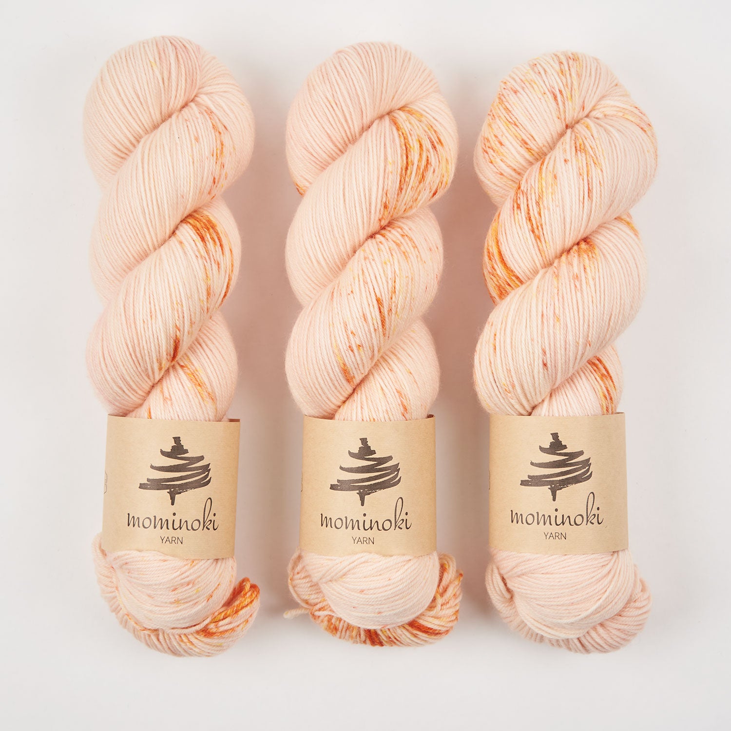 Mominoki Yarn SOCK FINE 4PLY - KIMONO Polyamide Merino wool Fingering peach Yarn