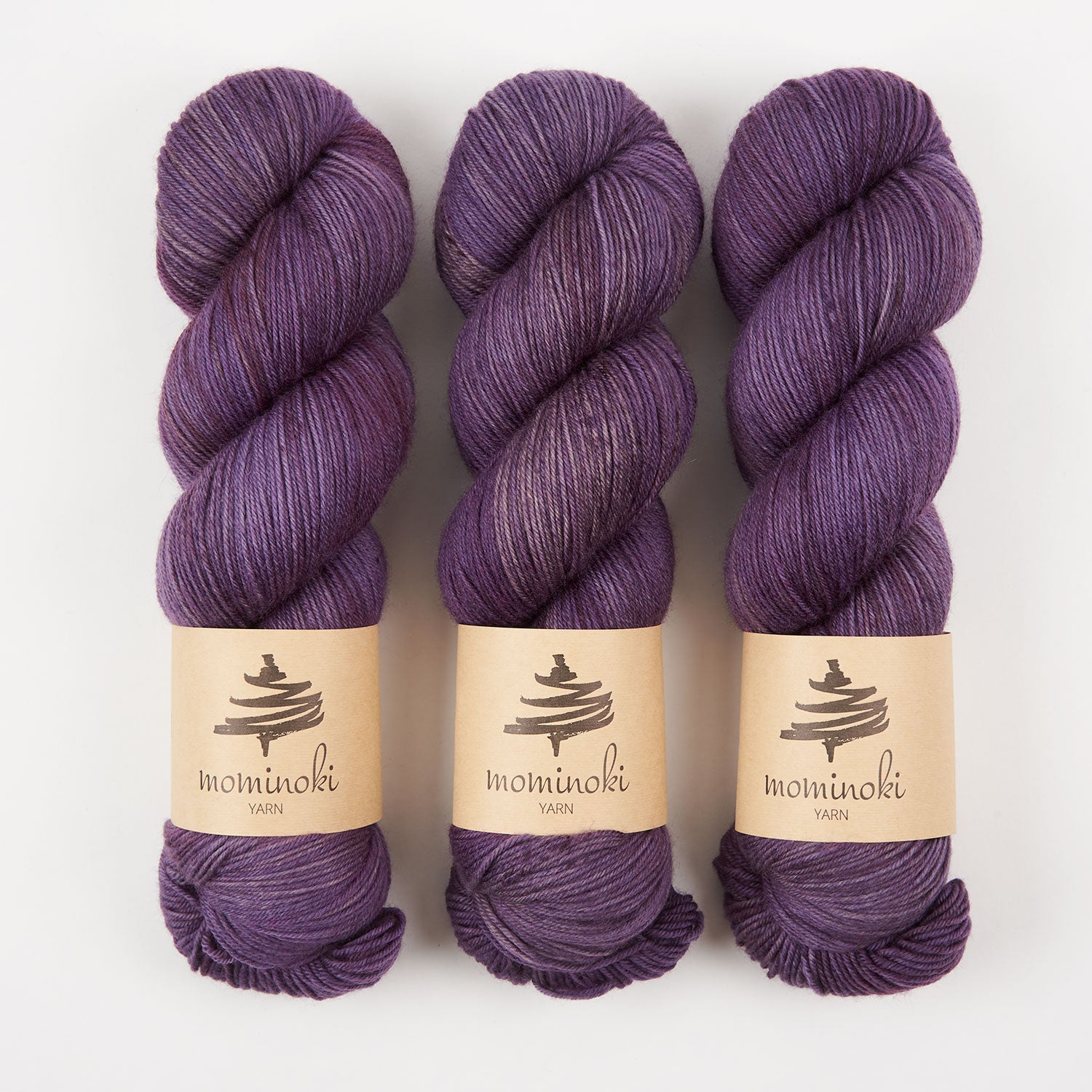 Mominoki Yarn SOCK FINE 4PLY - NASU Polyamide Merino wool Fingering purple Yarn