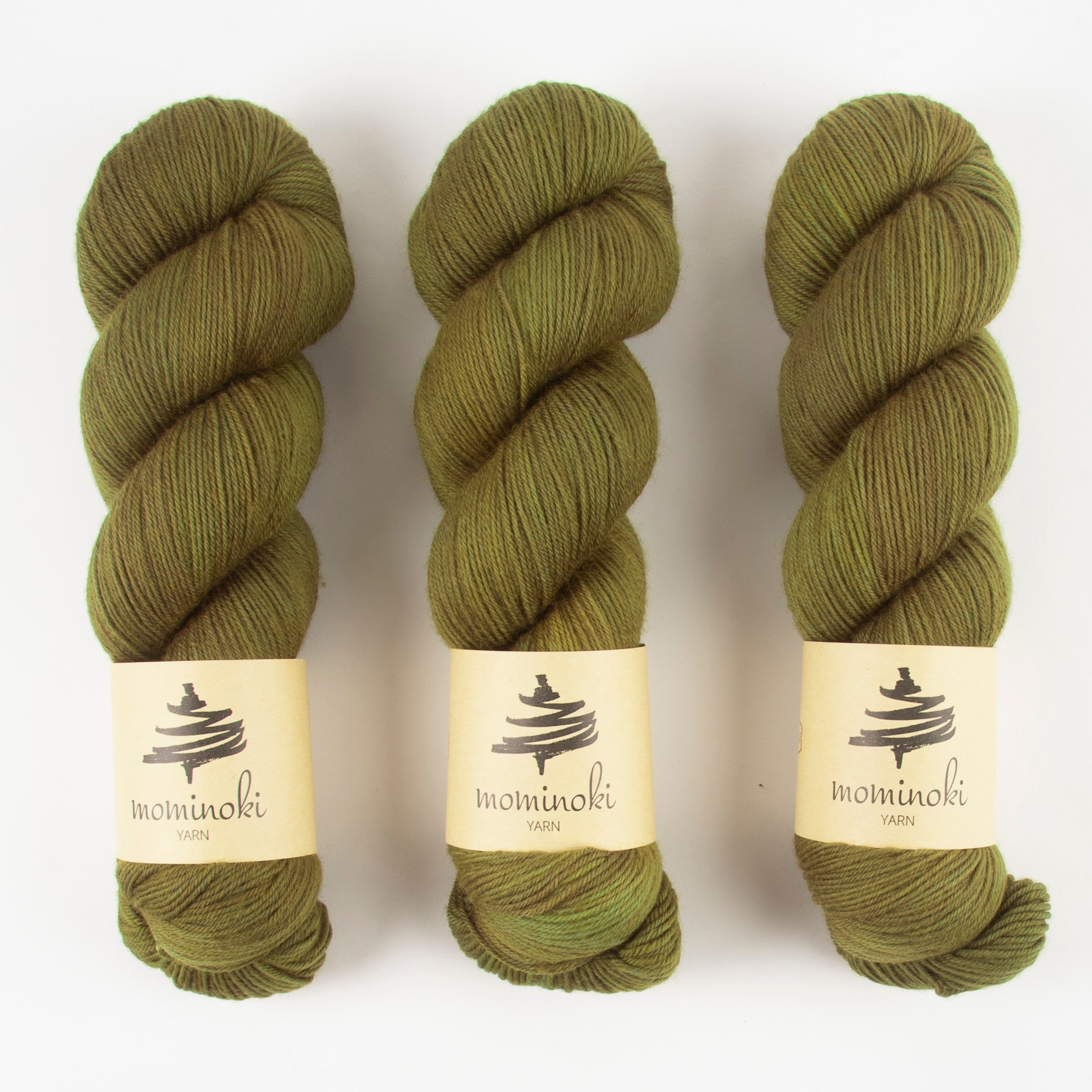 SOCK FINE 4ply - Olive Green – Mominoki Yarn