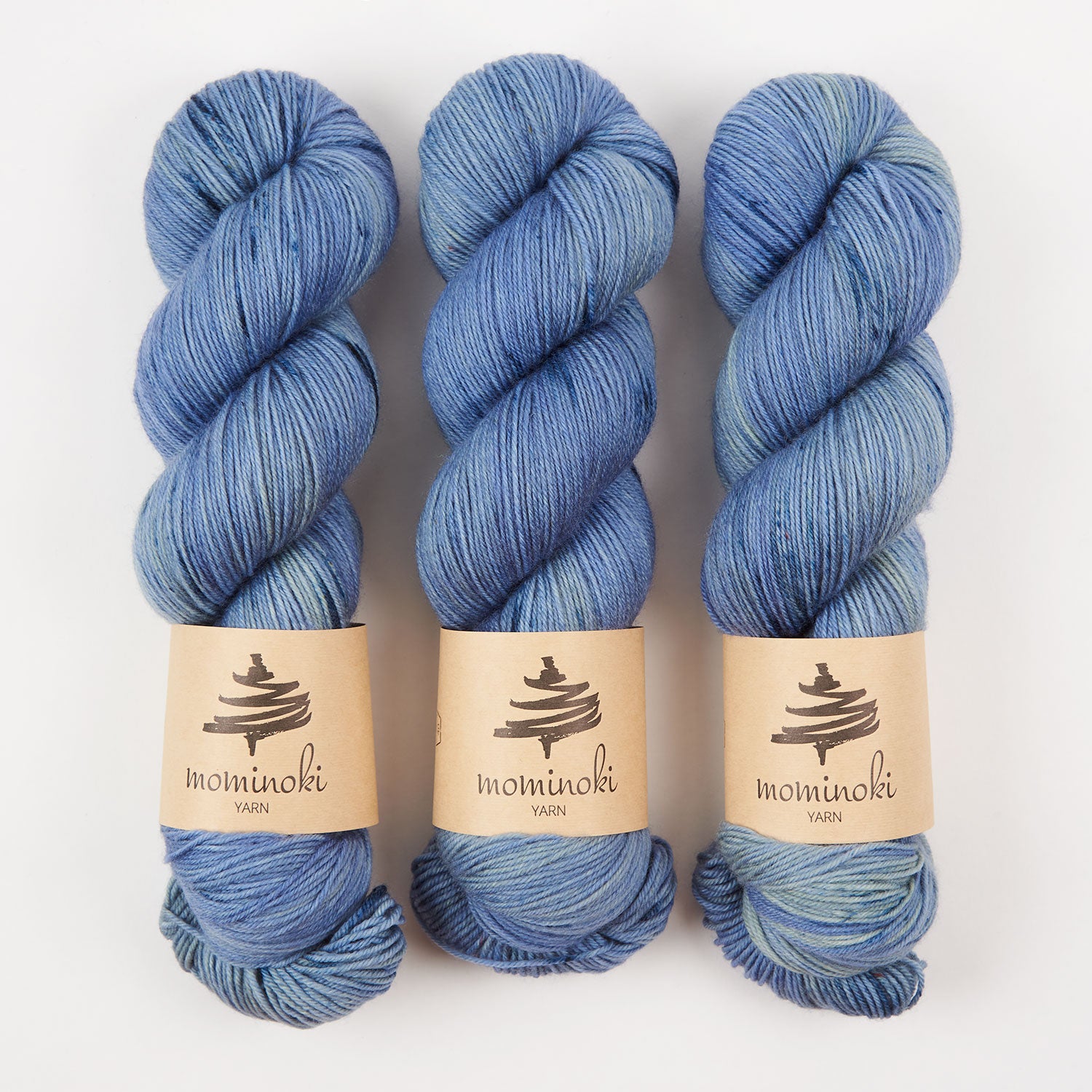 Mominoki Yarn SOCK FINE 4PLY - RIVER NILE Polyamide Merino wool Fingering blue Yarn