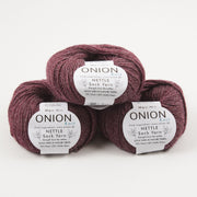 ONION NETTLE SOCK - V1023 BLOMME Merino wool Nettle Fingering purple Yarn