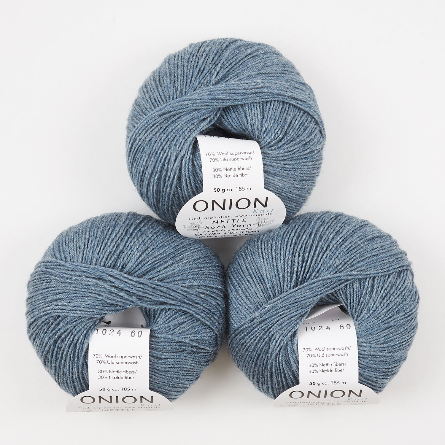 NETTLE SOCK - V1024 STØVET BLÅ