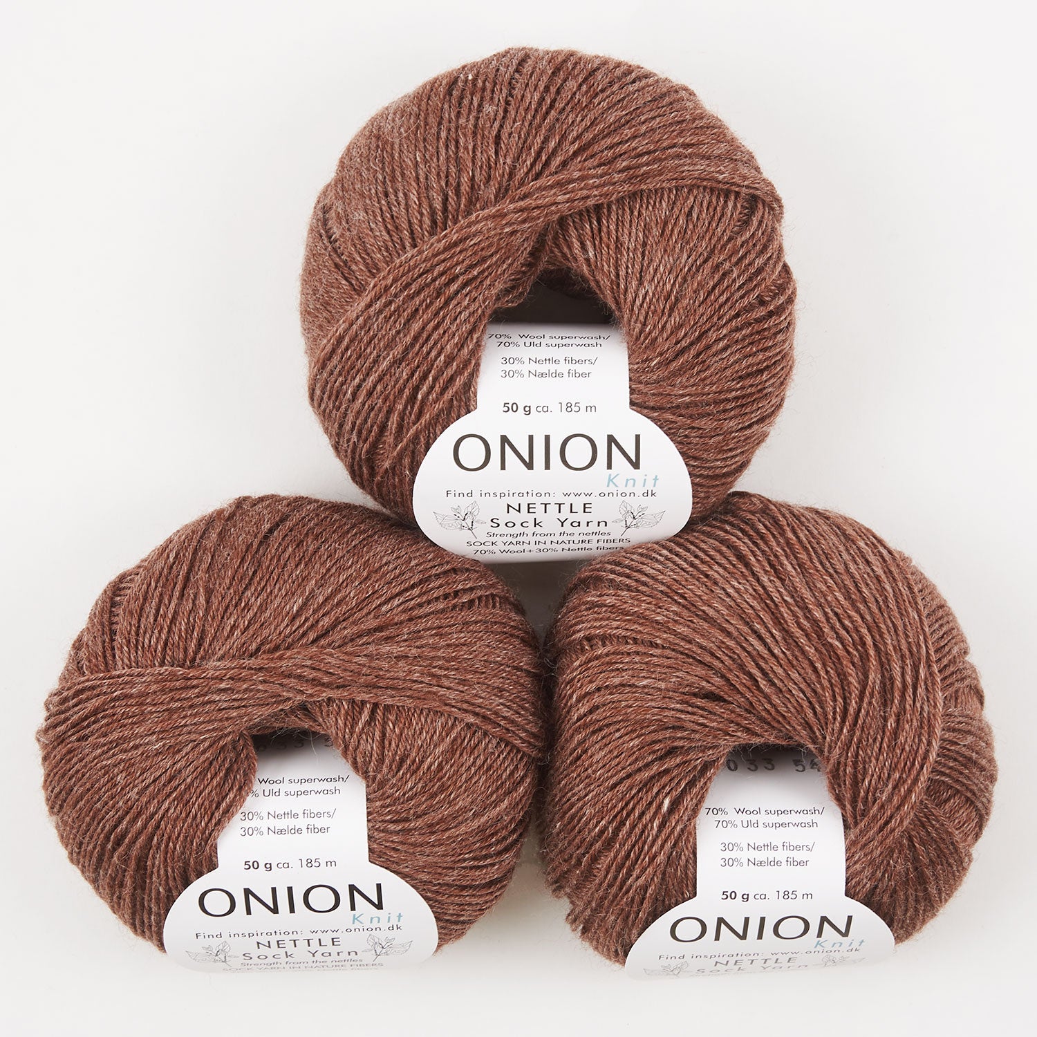 NETTLE SOCK - V1033 GYLDEN BRUN