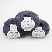 ONION NETTLE SOCK - V1005 BLÅ JEANS Merino wool Nettle Fingering blue Yarn
