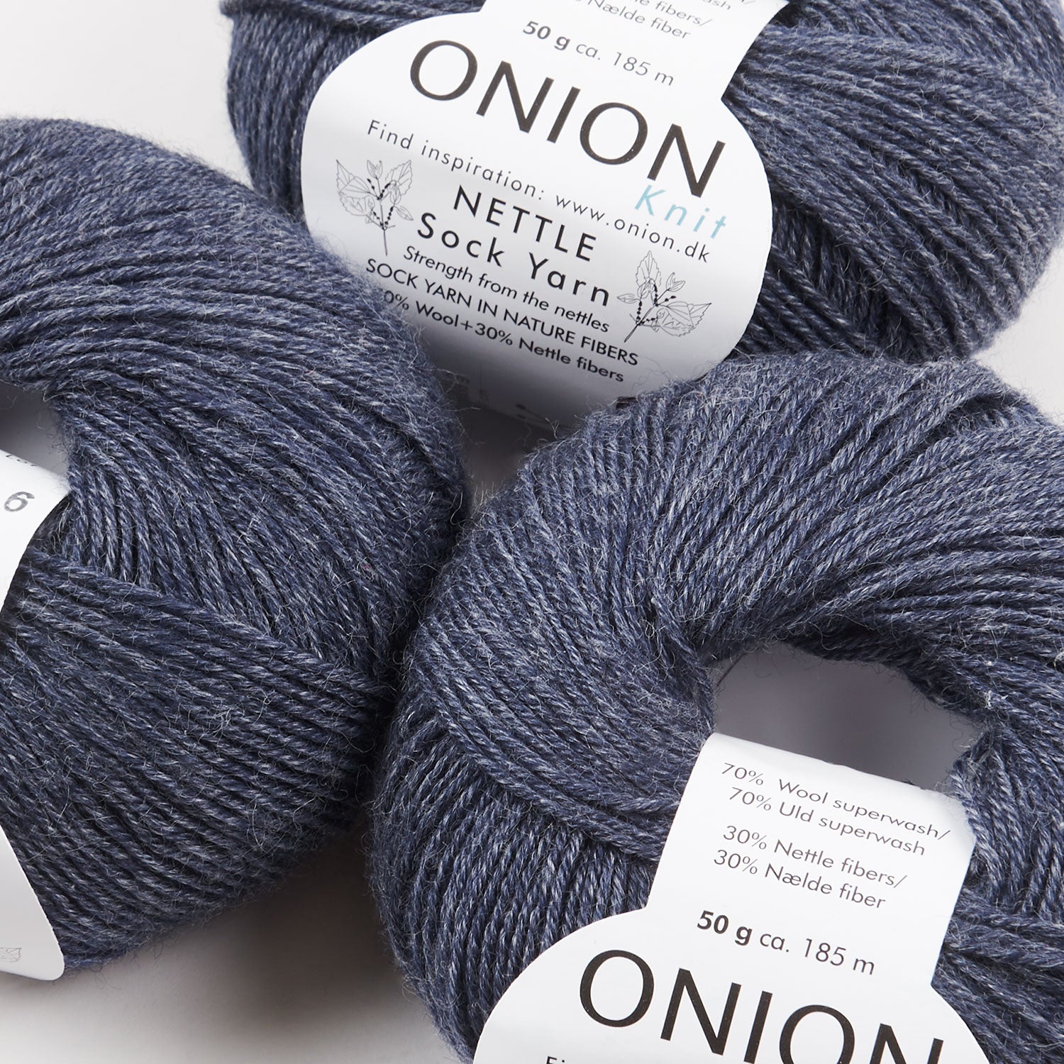 Nettle Sock - V1005 Blå Jeans
