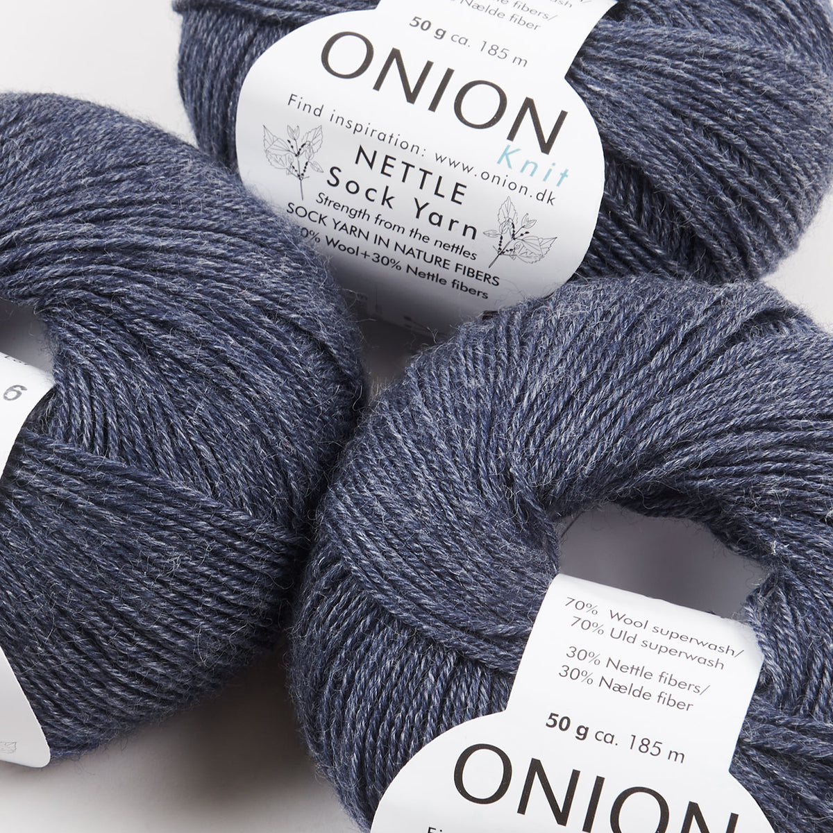 NETTLE SOCK - V1005 BLÅ JEANS