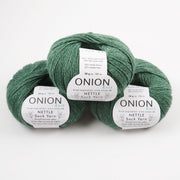 ONION NETTLE SOCK - V1006 GRØN Merino wool Nettle Fingering green Yarn