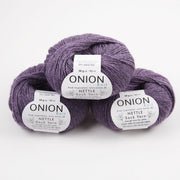 ONION NETTLE SOCK - V1009 MØRK LILA Merino wool Nettle Fingering purple Yarn