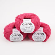 ONION NETTLE SOCK - V1013 PINK Merino wool Nettle Fingering pink Yarn