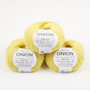 ONION NETTLE SOCK - V1019 CITRON Merino wool Nettle Fingering yellow Yarn