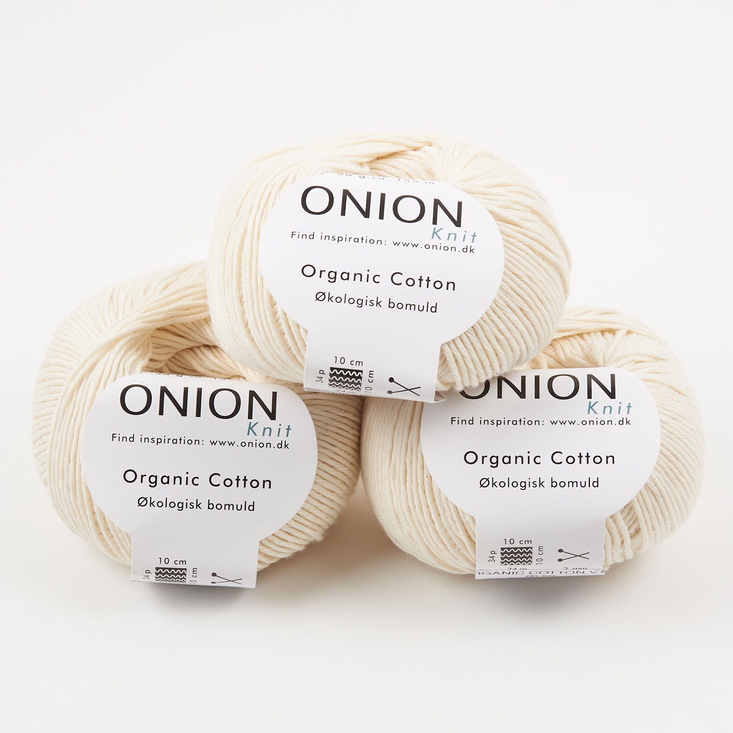 ONION ORGANIC COTTON - V101 RÅHVID Cotton Sport white Yarn