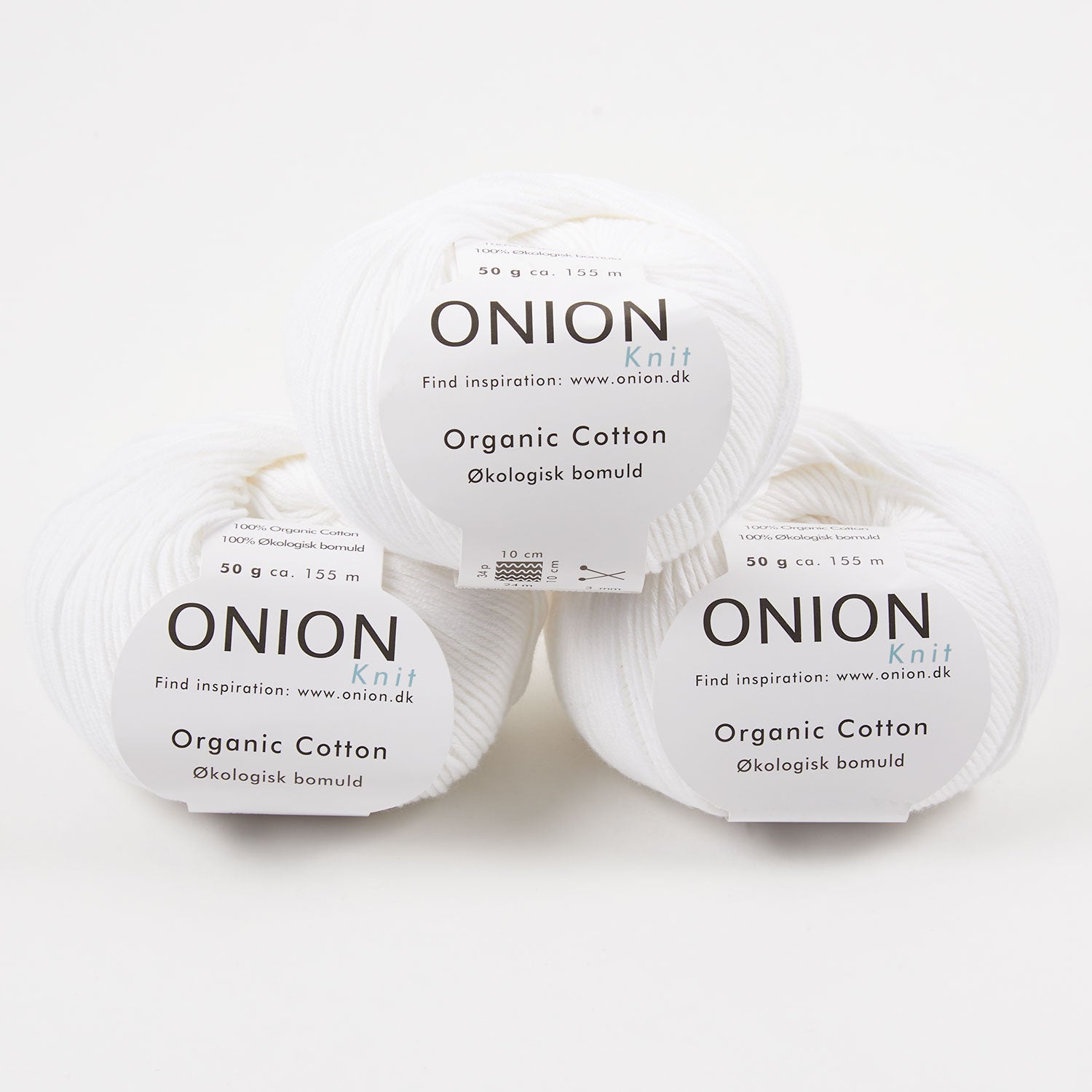 ONION ORGANIC COTTON - V102 HVID Cotton Sport white Yarn
