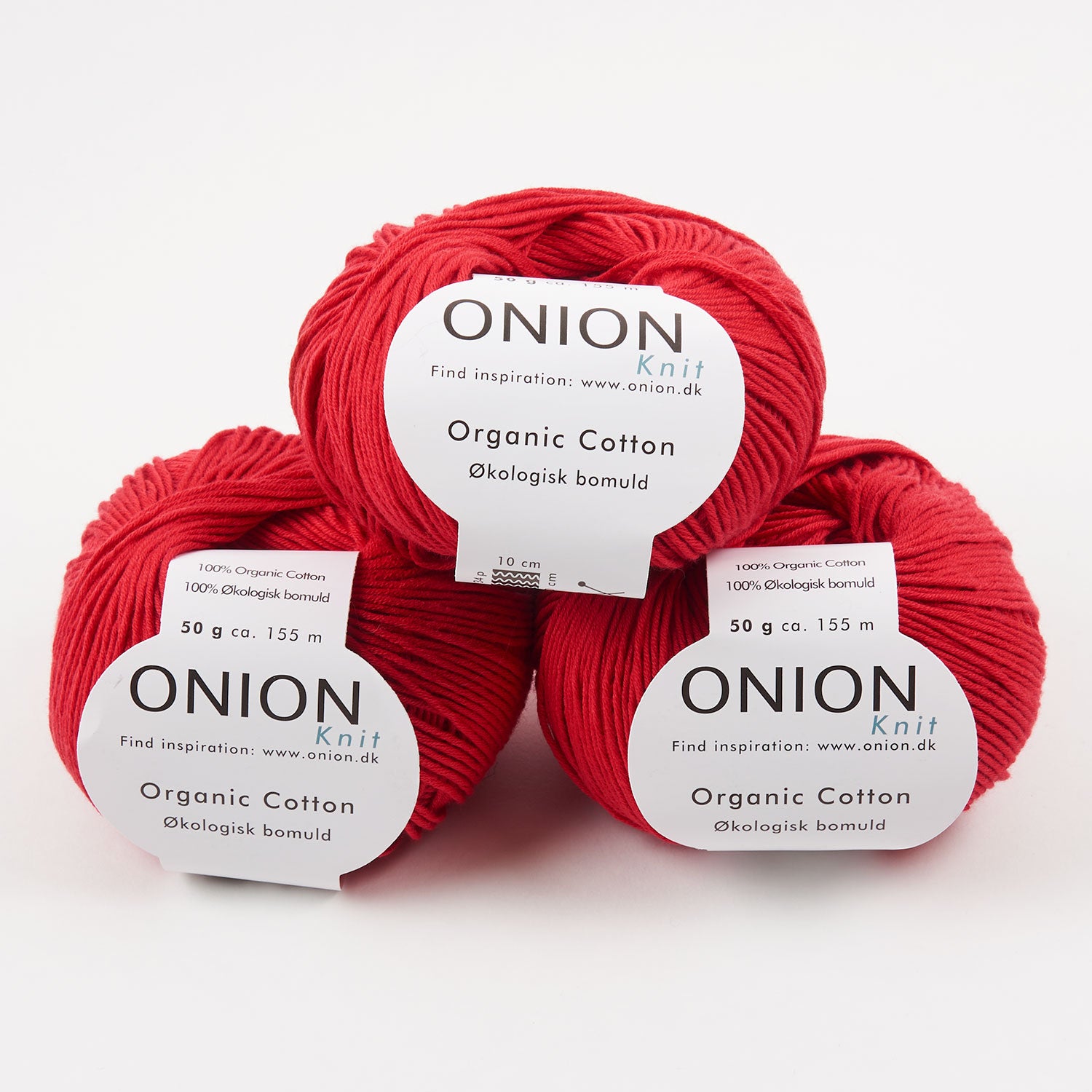 ONION ORGANIC COTTON - V106 RØD Cotton Sport red Yarn