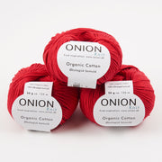 ONION ORGANIC COTTON - V106 RØD Cotton Sport red Yarn