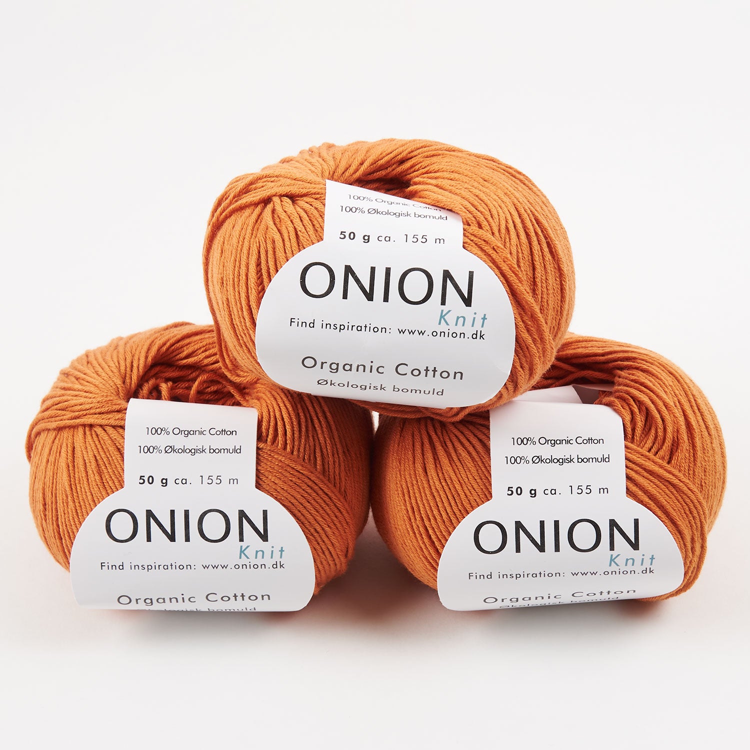 ONION ORGANIC COTTON - V107 ORANGE Cotton Sport orange Yarn