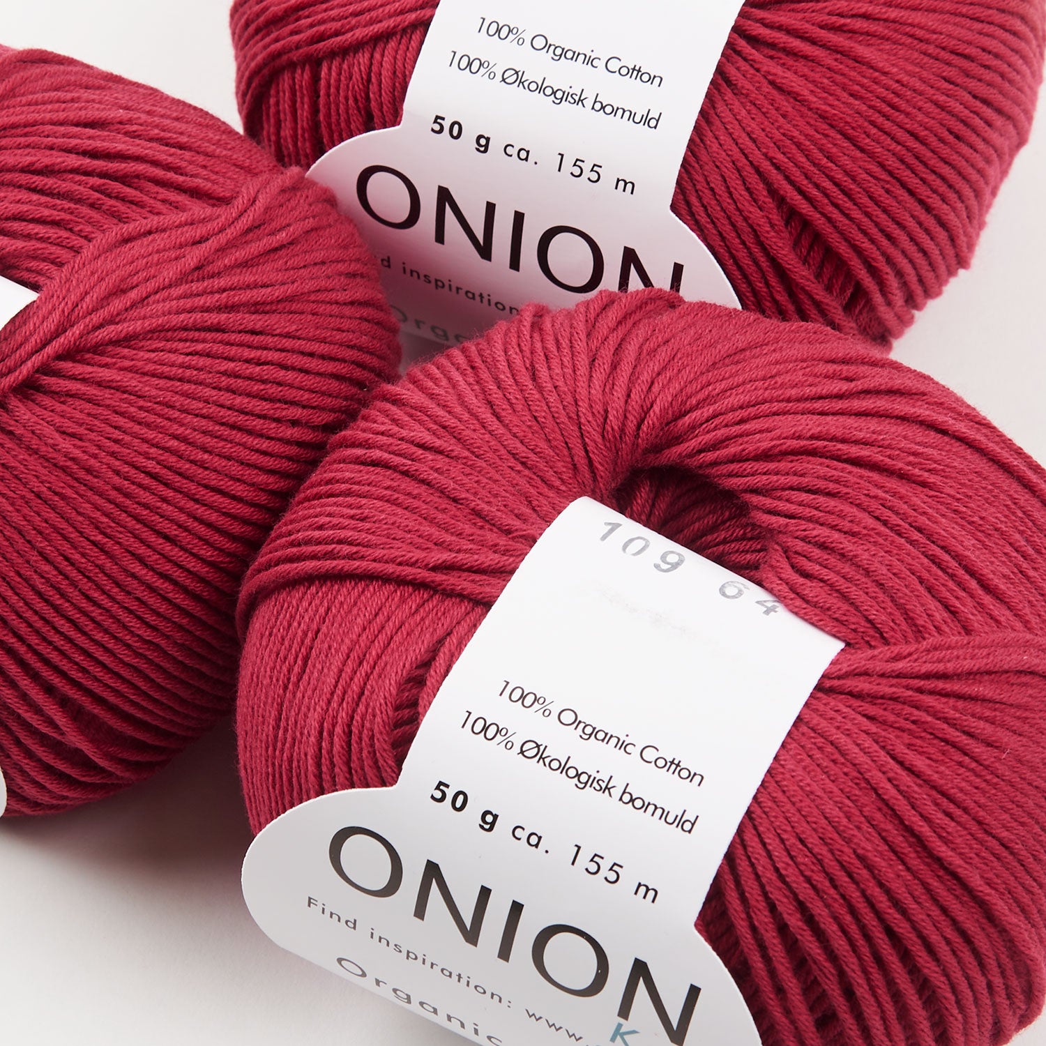 Organic Cotton - V109 Mørk Rød