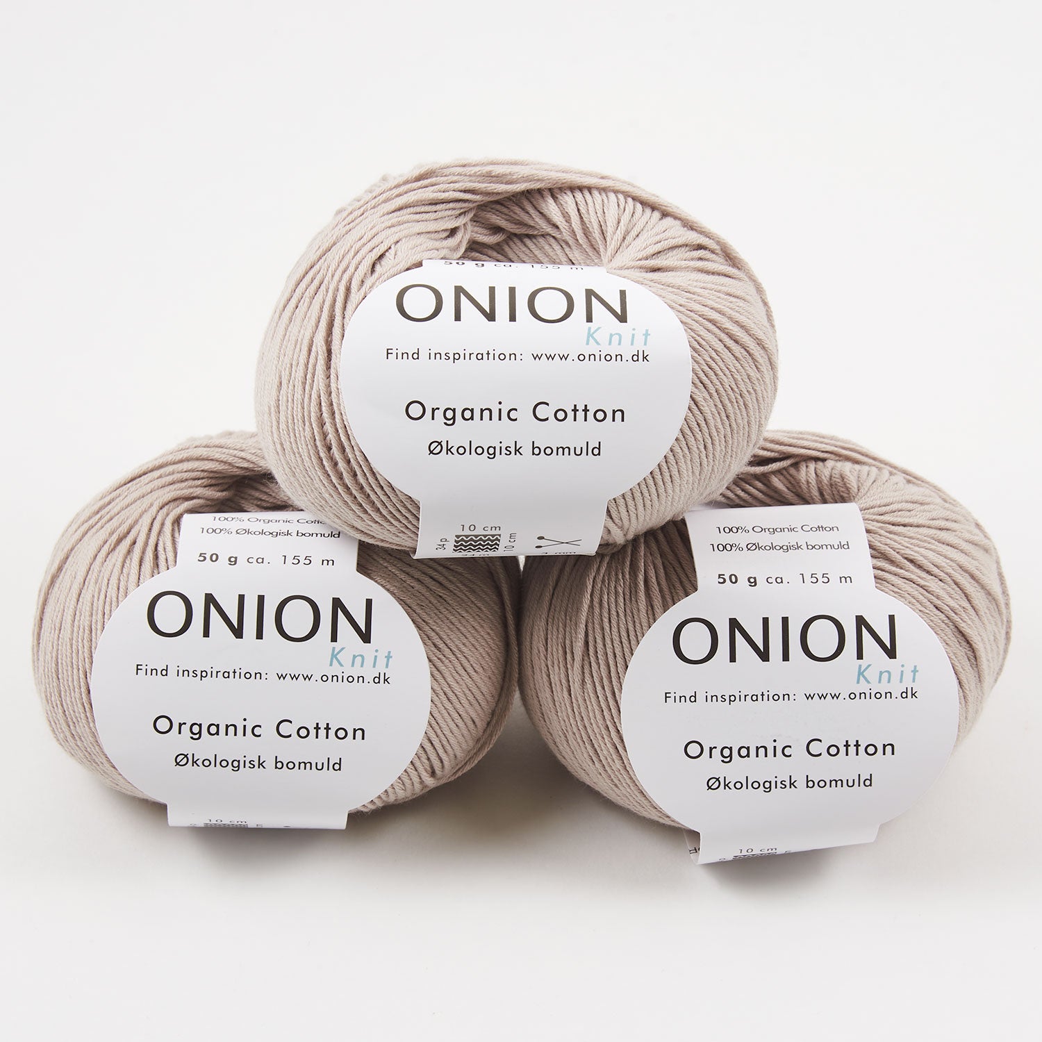 ONION ORGANIC COTTON - V112 SAND Cotton Sport beige Yarn